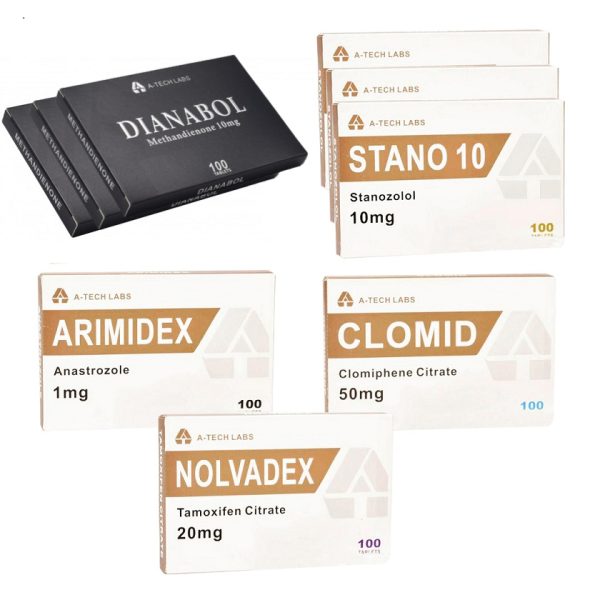 PACK PRISE DE MASSE SECHE - A-tech labs - DIANABOL/WINSTROL (8 semaines)