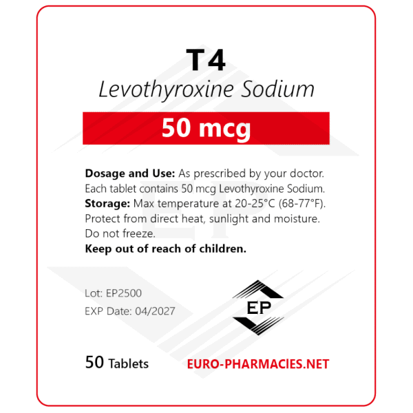 Cytomel T4 50mcg 50tabs - Baggies - Euro Pharmacies EU
