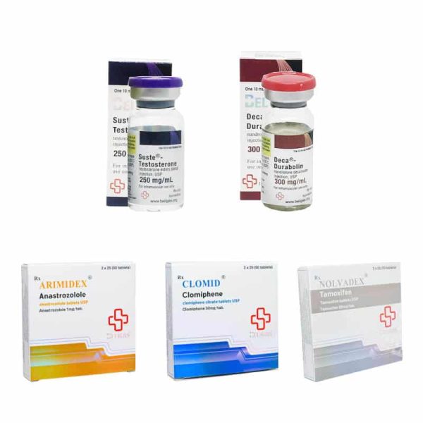 Pack prise de masse Classique 8 semaines Sustanon Deca durabolin Protection PCT Beligas pharmaceuticals International