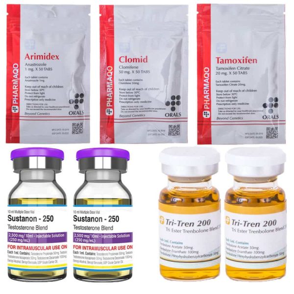 Pack Prise de Masse Sèche - Pharmaqo Labs - Sustanon / Tri-Trenbolone (10 semaines)