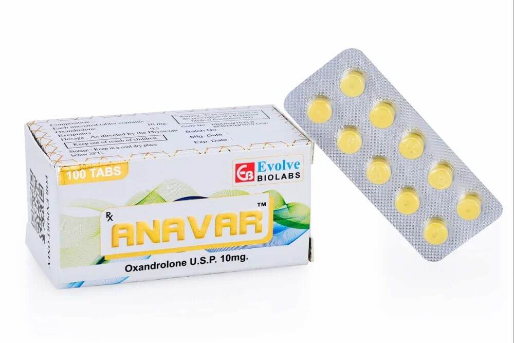 Anavar (oxandrolona) 10 mg (100 comprimidos) - Evolve Biolabs