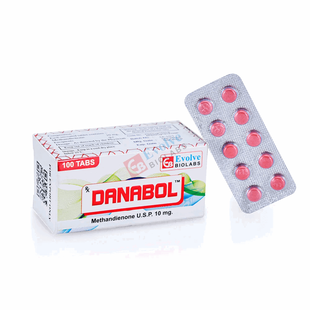 Danabol tabs (methandienone 10mg) (100 pills) - Evolve Biolabs