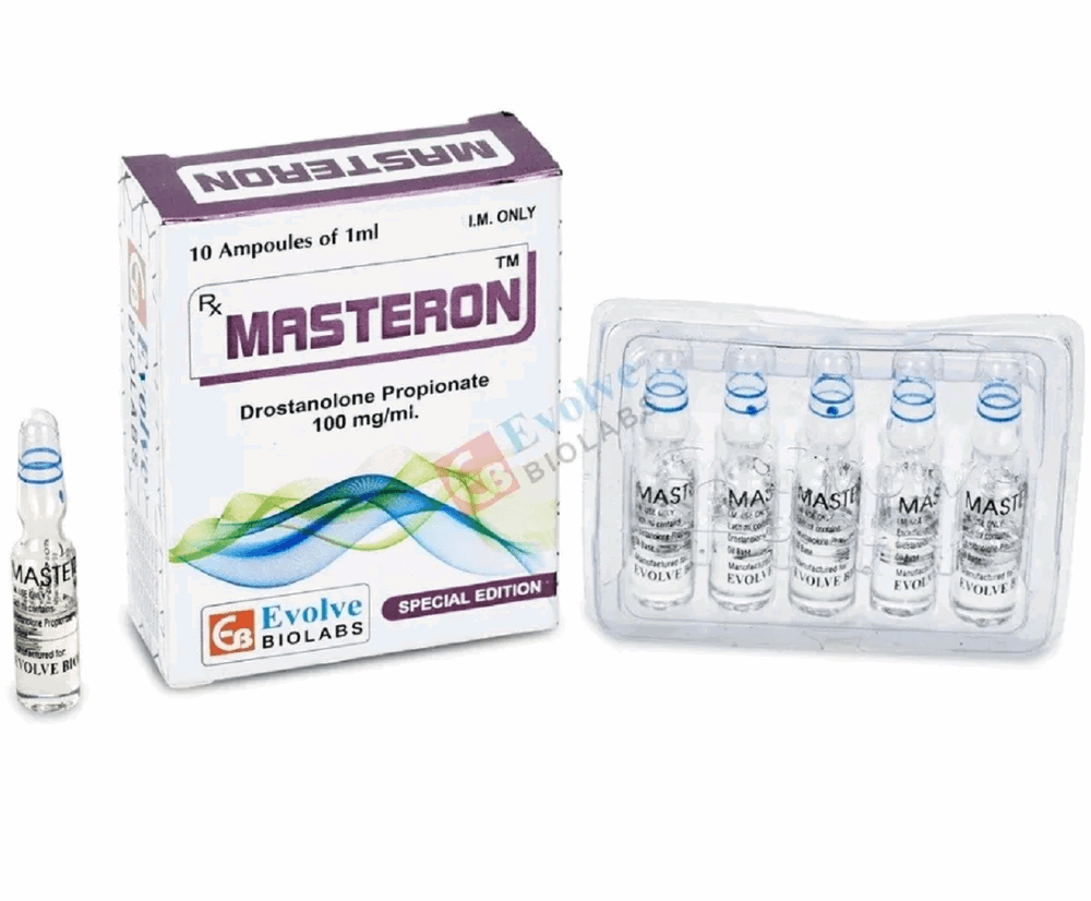 Inyección de Masteron. (Propionato de drostanolona 100 mg/ml) (10 ampollas de 1 ml) - Evolve Biolabs