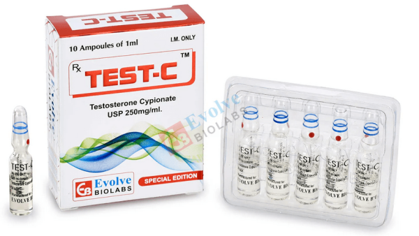 Testosterone Cypionate 250mg/ml (10x1ml amps) - Evolve Biolabs