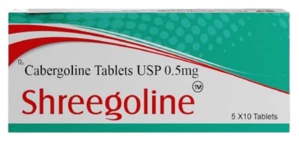 SHREEGOLINE - Cabergoline 0.5mg (50 tabs) - Shree Venkatesh