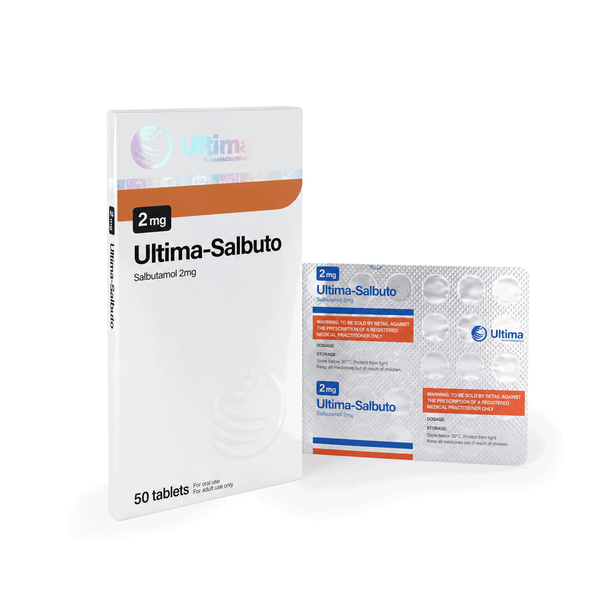 Ultima-Salbuto 2mg/スタック 50錠 - Ultima International