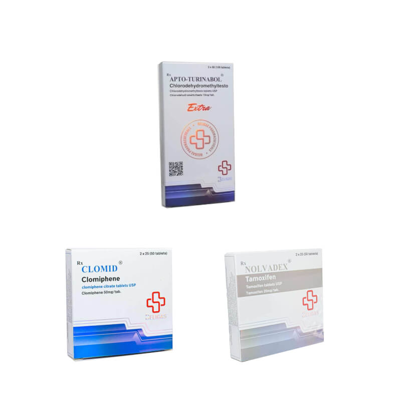 PACK PRISE DE MASSE SECHE TURINABOL + PROTECTION + PCT (4 semaines) Beligas pharmaceuticals International