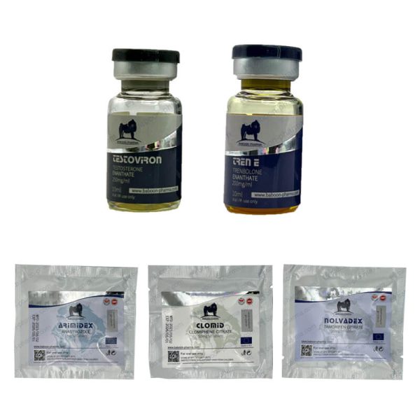 PACK PRISE DE MASSE SECHE Testosterone Enanthate Trenbolone Enanthate 10 semaines Baboon Pharma