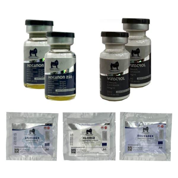 Pack prise de masse sèche LEVEL II (INJECT) SUSTANON+ WINSTROL + PROTECTION + PCT (8 semaines) Baboon Pharma
