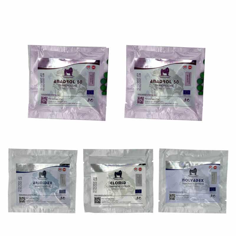 マスゲインパック：アナドロールオキシメトロン経口ステロイド（4週間分） - Baboon Pharma