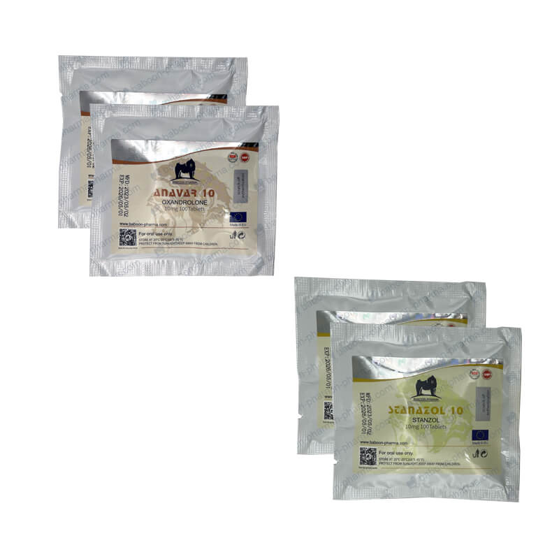 Pack prise masse seche ORAL ANAVAR WINSTROL PROTECTION 6 semaines Baboon Pharma