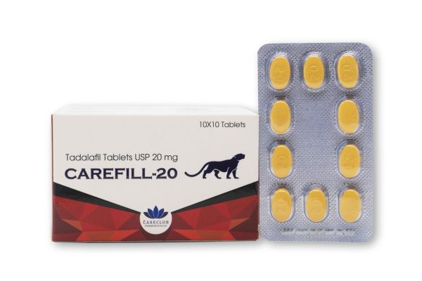 Carefill 20mg - Tadalafil - 100 tabs - Pharmacy-EU