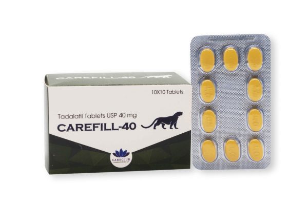 Carefill 40mg - Tadalafil - 100 tabs - Pharmacy-EU