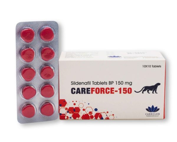 Careforce 150mg - Sildenafil BP - 100 tabs - Pharmacy-EU