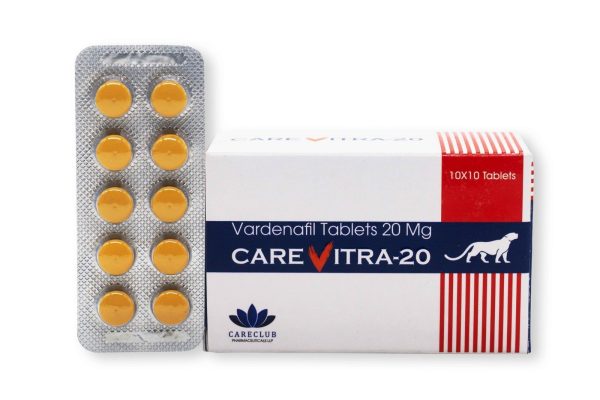 Carevitra 20mg - Vardenafil - 100 tabs - Pharmacy-EU
