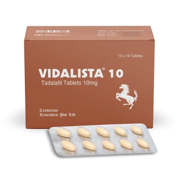 Vidalista 10mg - Tadalafil Tab - 100 tabs - Pharmacy-EU