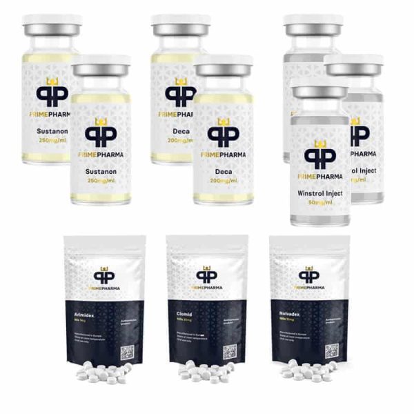 Pack Prise de Masse Sèche - SUSTANON / WINSTROL/ DECA (Injection) - Prime Pharma
