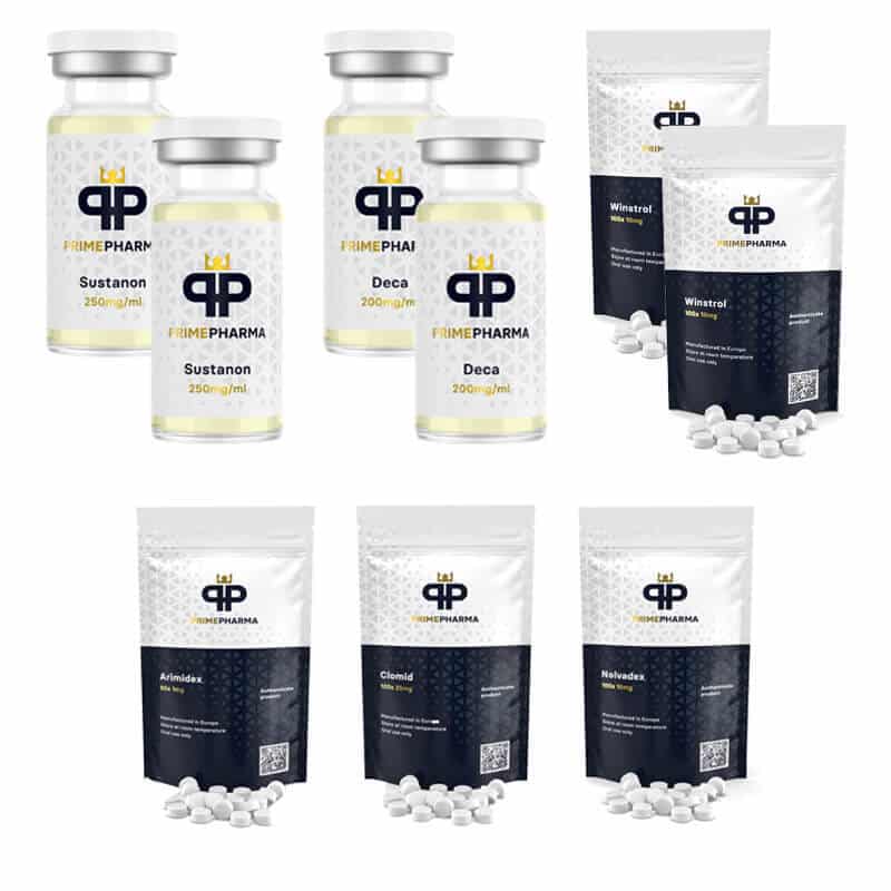 Lean mass pack ORAL INJECT 8 weeks Sustanon Deca Winstrol Prime pharma