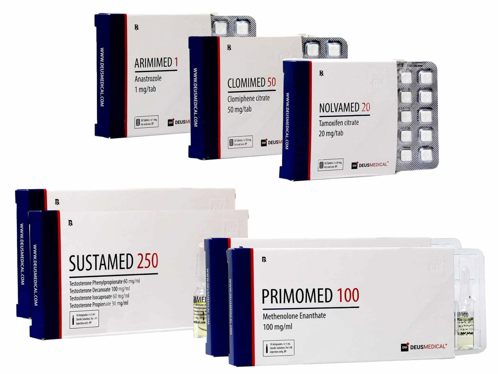 Pack lean mass advanced 8 weeks Sustanon Primobolan DEUS MEDICAL