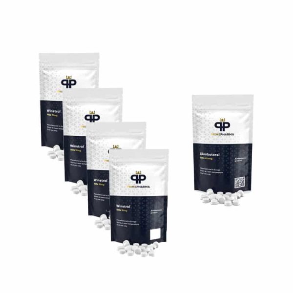Pack Sèche Prime - Stéroïdes oraux - Winstrol / Clenbuterol (Cycle 10 semaines)