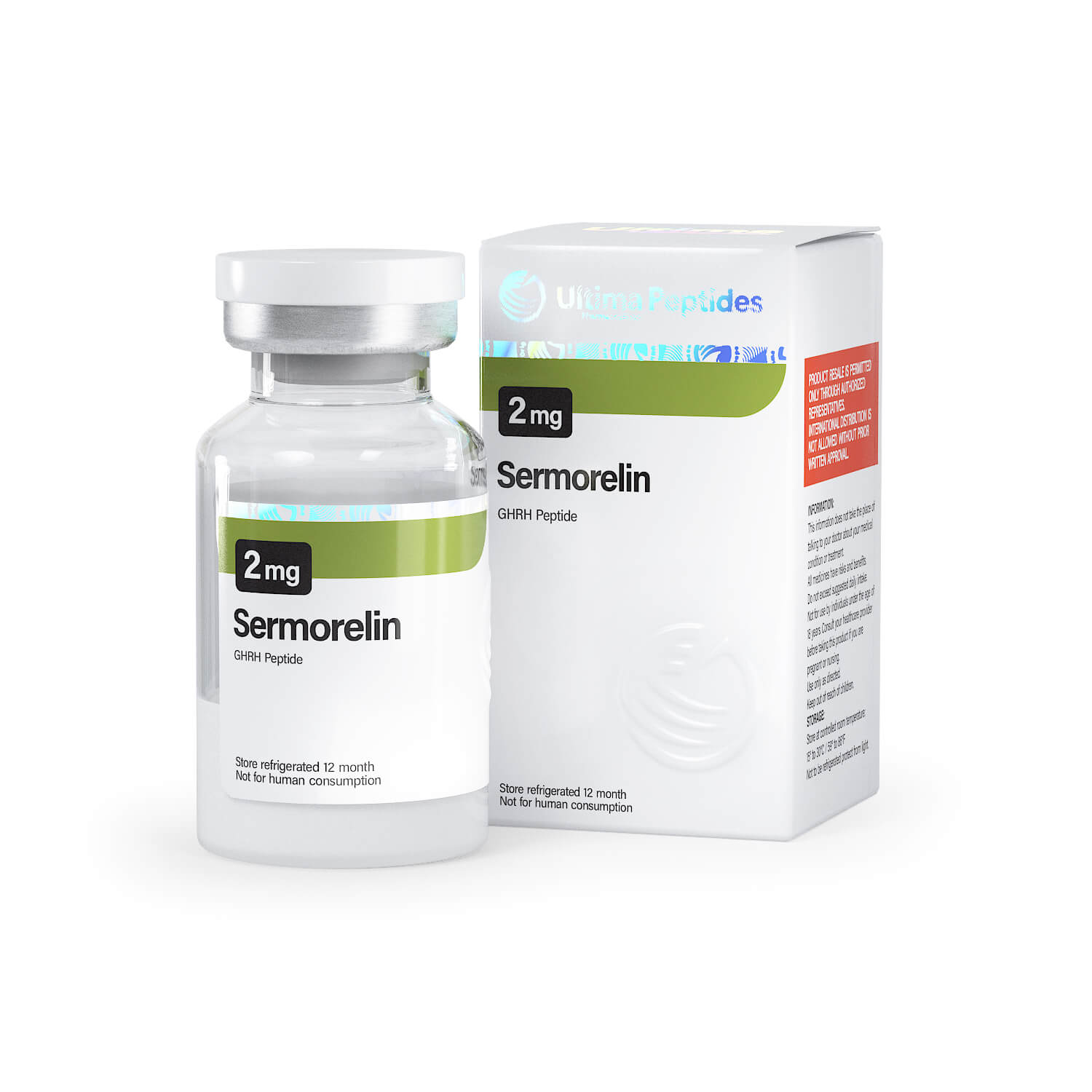 Ultima-Sermorelin 5 mg - 1 flaconcino da 5 mg - UltimaPeptides USA