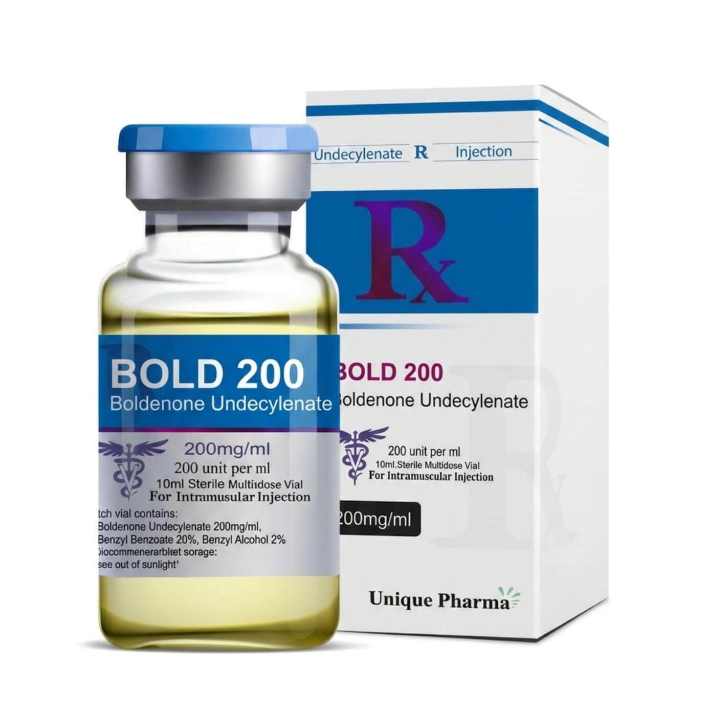 BOLD 200 - ボルデノンウンデシレン酸エステル（200mg/ml 10ml） - UNIQUE-PHARMA