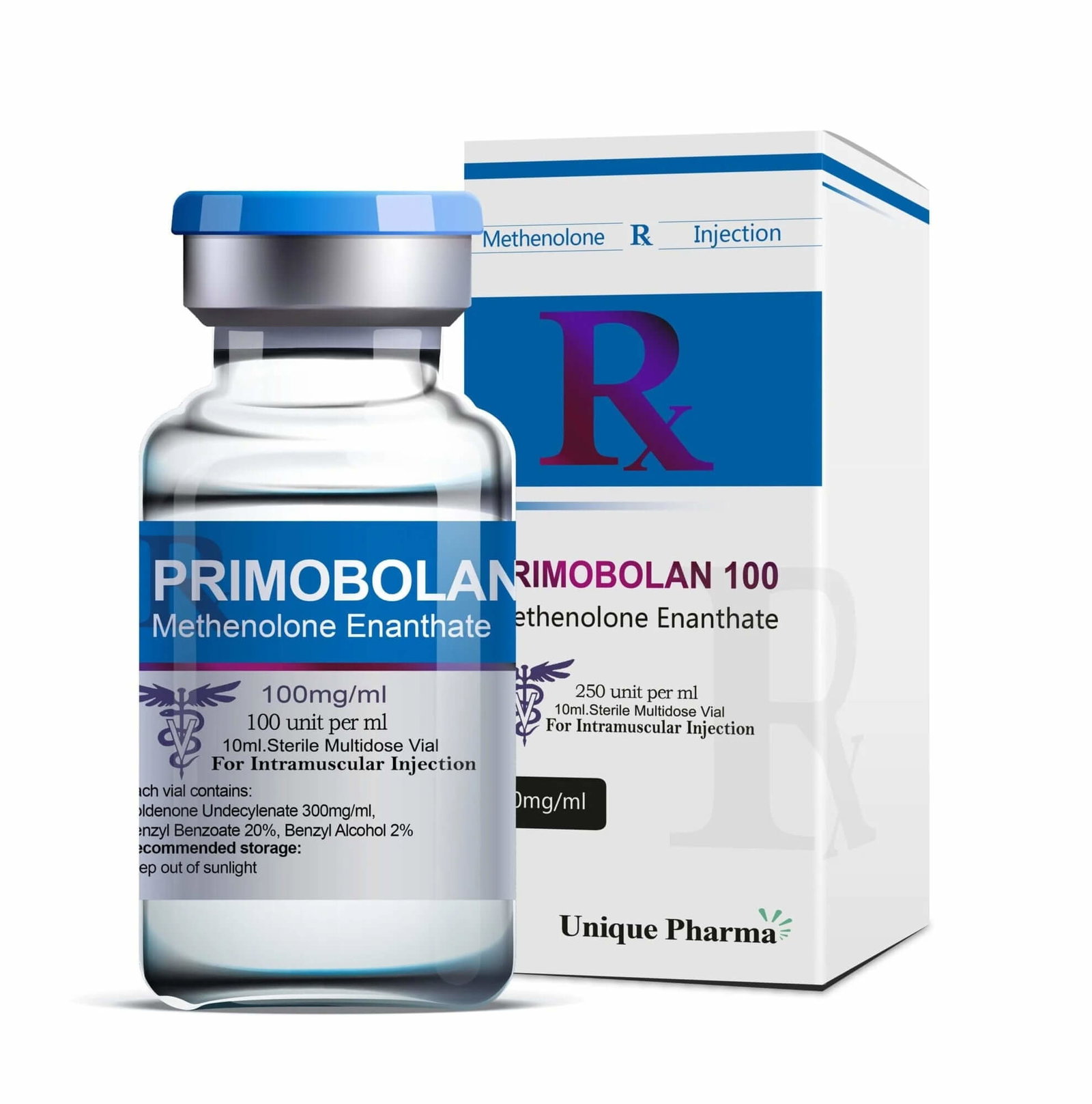 Primo 100 – Methenolon-Enanthat (100 mg/ml, 10 ml) – UNIQUE-PHARMA