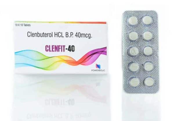CLENFIT 40 MG - Clenbuterol HCl 40mcg 100 Tabs - POWERBOLIC