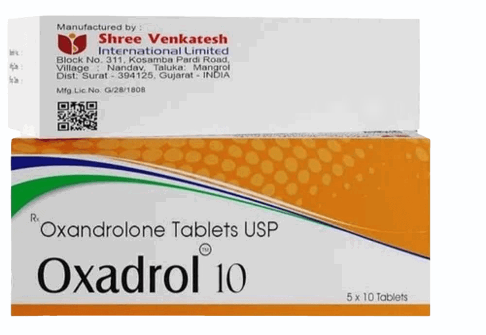 OXADROL - Oxandrolona 10 mg (50 comprimidos) - Shree Venkatesh