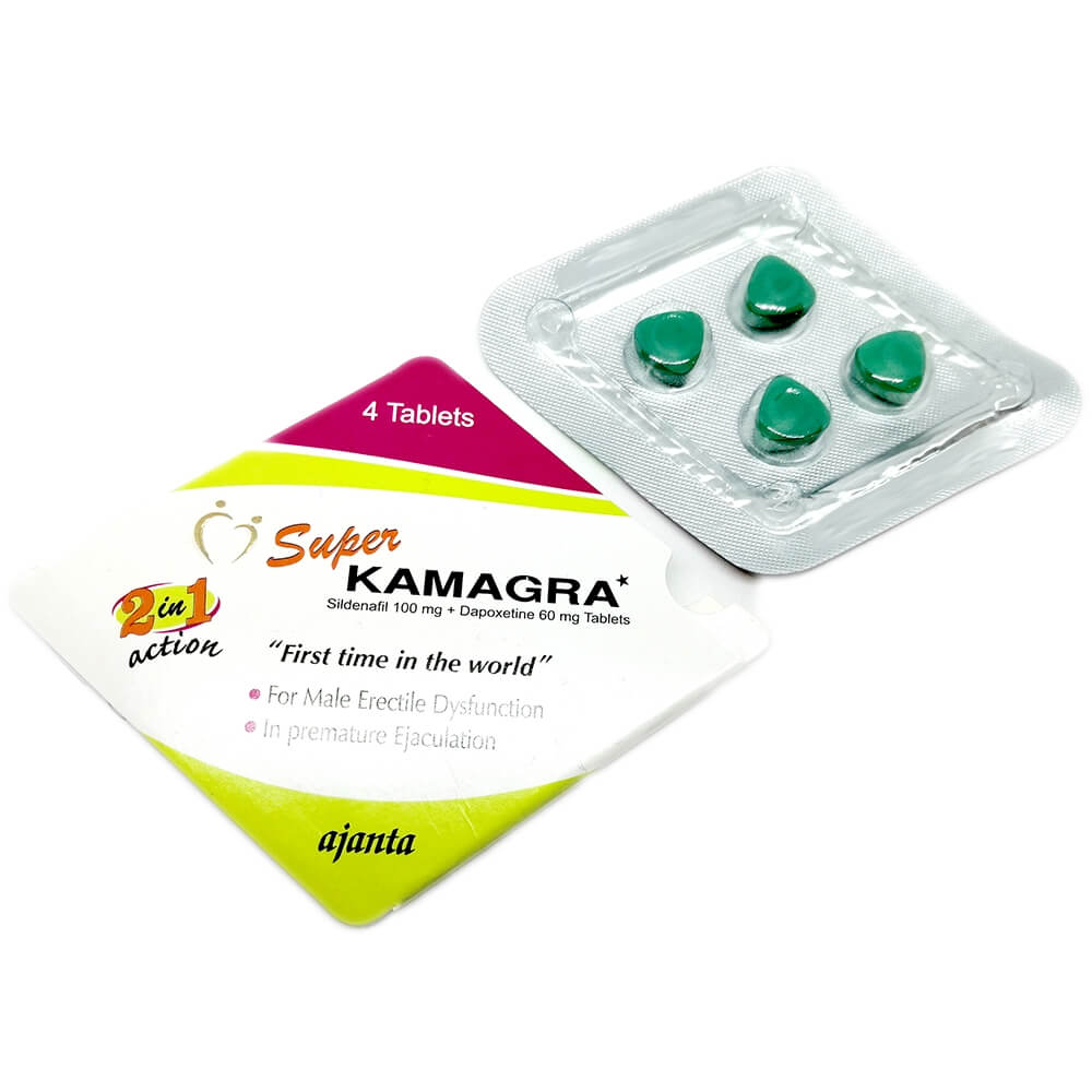 SUPER KAMAGRA (Sildenafil Citrate + Dapoxetine) (4 tabs)