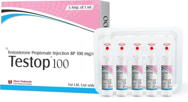 TESTOP - Testosterone Propionate 100mg/ml (5amps x 1ml) - Shree Venkatesh