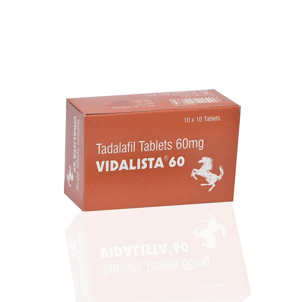 VIDALISTA 60 MG (Tadalafil 60 mg) (100 tablet) - CENTURION