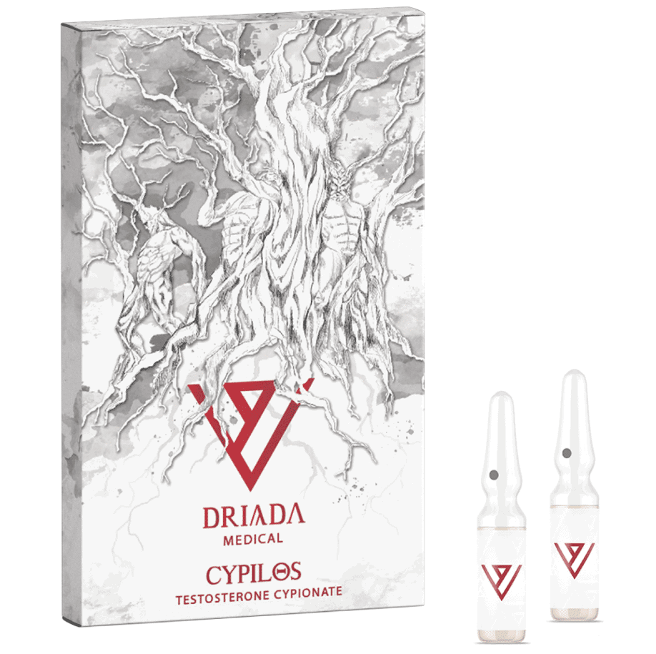 Cypilos – Testosteron Cypionat 200 mg/ml – 10 Ampullen à 1 ml – Driada Medical