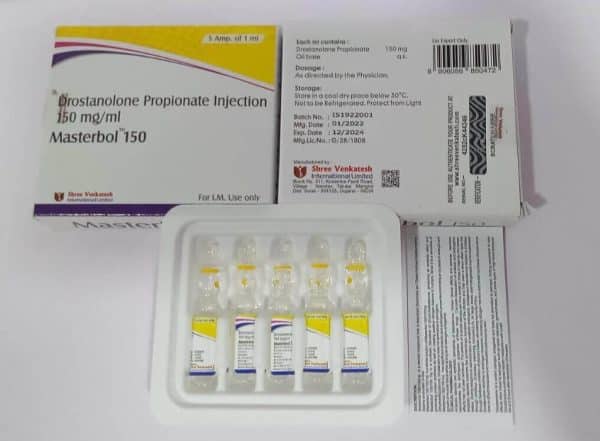 MASTERBOL 150 - Drostanolone Propionate 150mg/ml (5amps x 1ml) - Shree Venkatesh