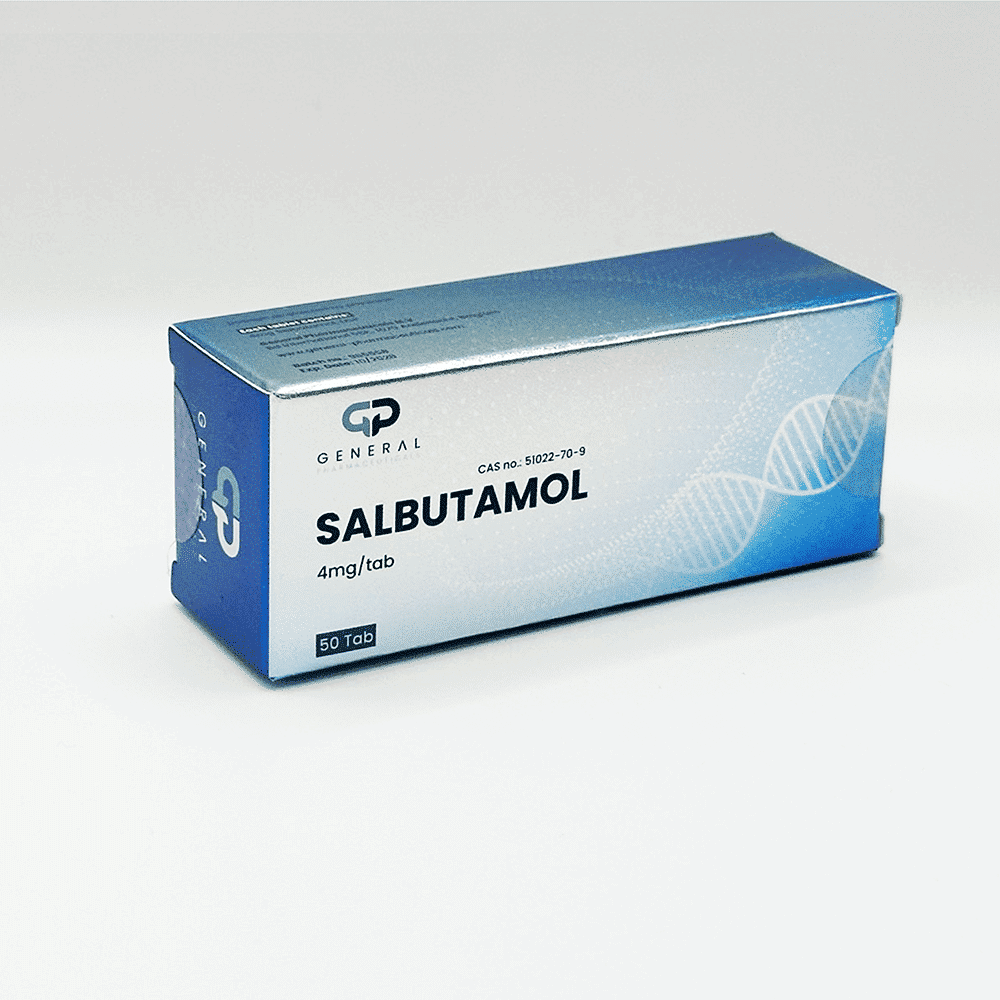 サルブタモール4mg 50錠 - General-Pharma