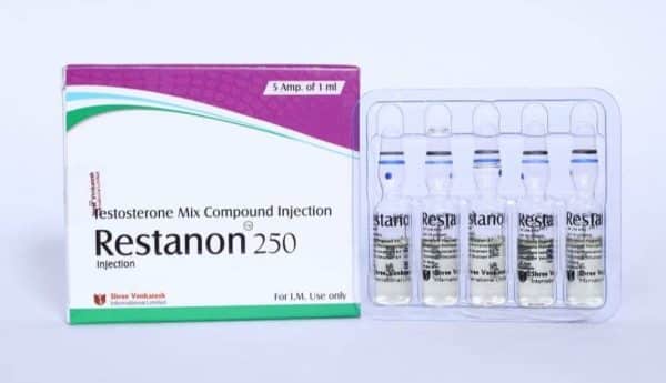 RESTANON - Testosterone Mix Compound 250mg/ml (5amps x 1ml) - Shree Venkatesh